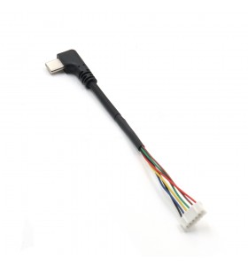 type c male angle to jst 6pin charger cable 